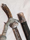 Senior Deutsche Jagerschaft (German Hunting Association) hirschfanger identified as Carl Eickhorn